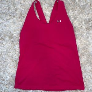 Under Armour Heat Gear Tank Top Hot Pink Large